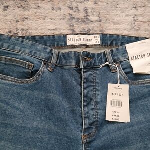Topman Mens Stretch Skinny Jeans 36x32